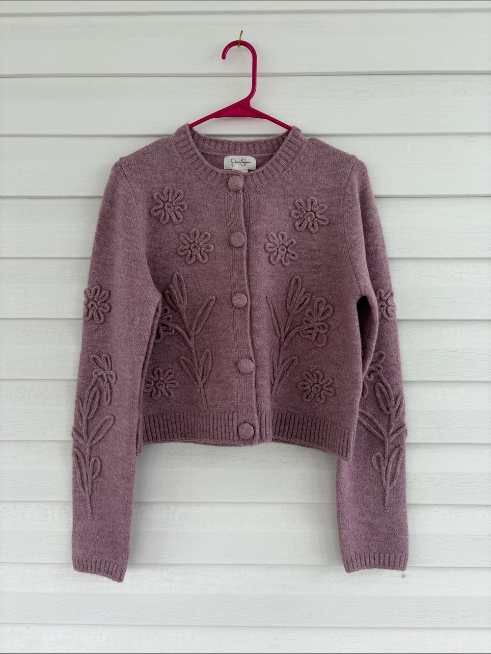 Floral Knit Cardigan Sweater Cottagecore Coquette Balletcore Fairy Boho Spring